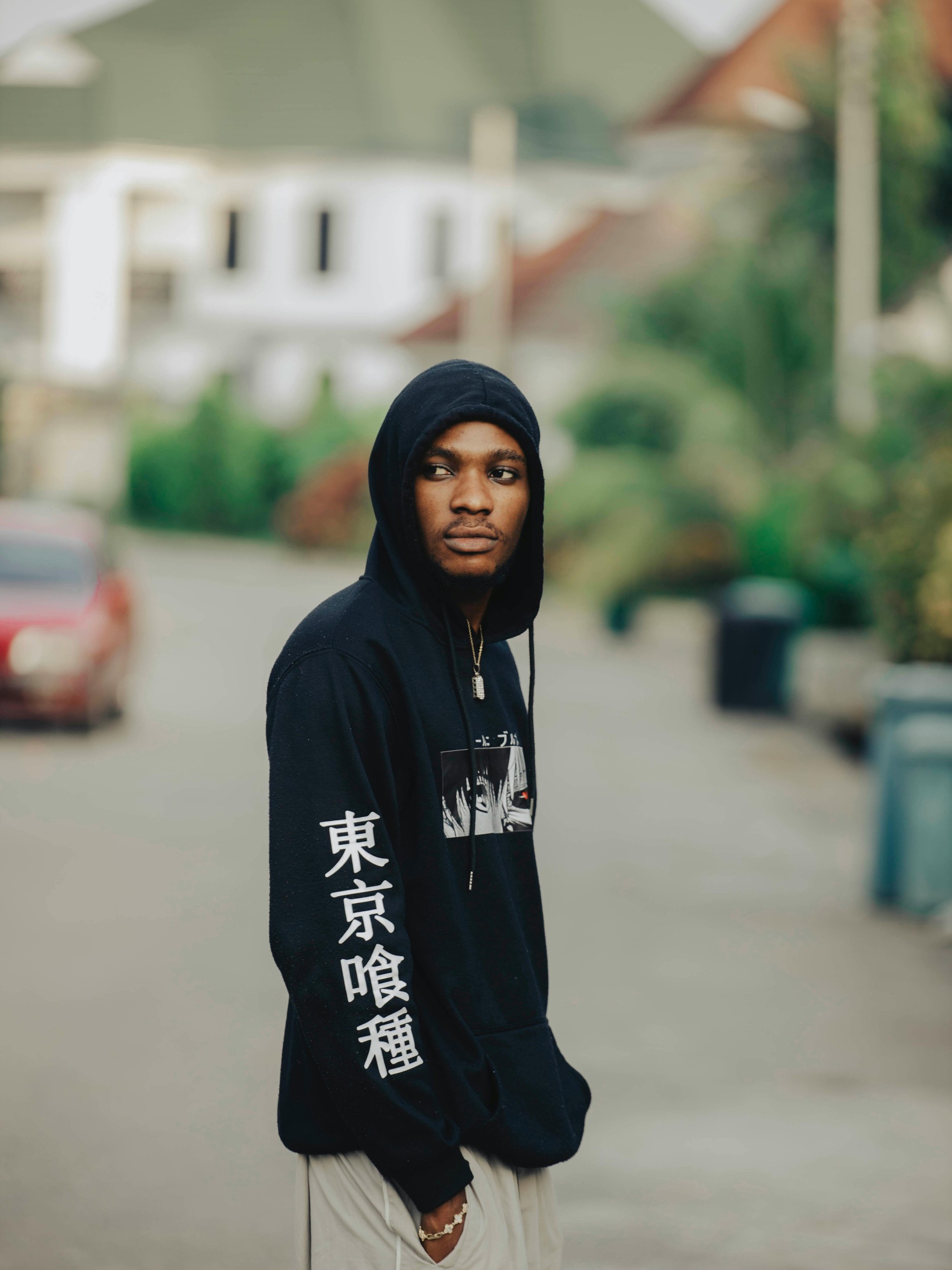 Model wearing Heavyweight Hoodie