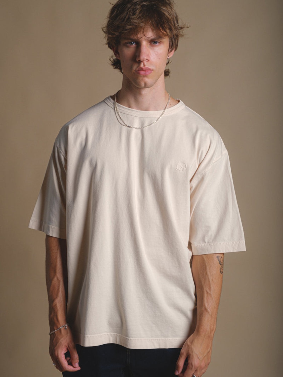 Model wearing Essential Tee